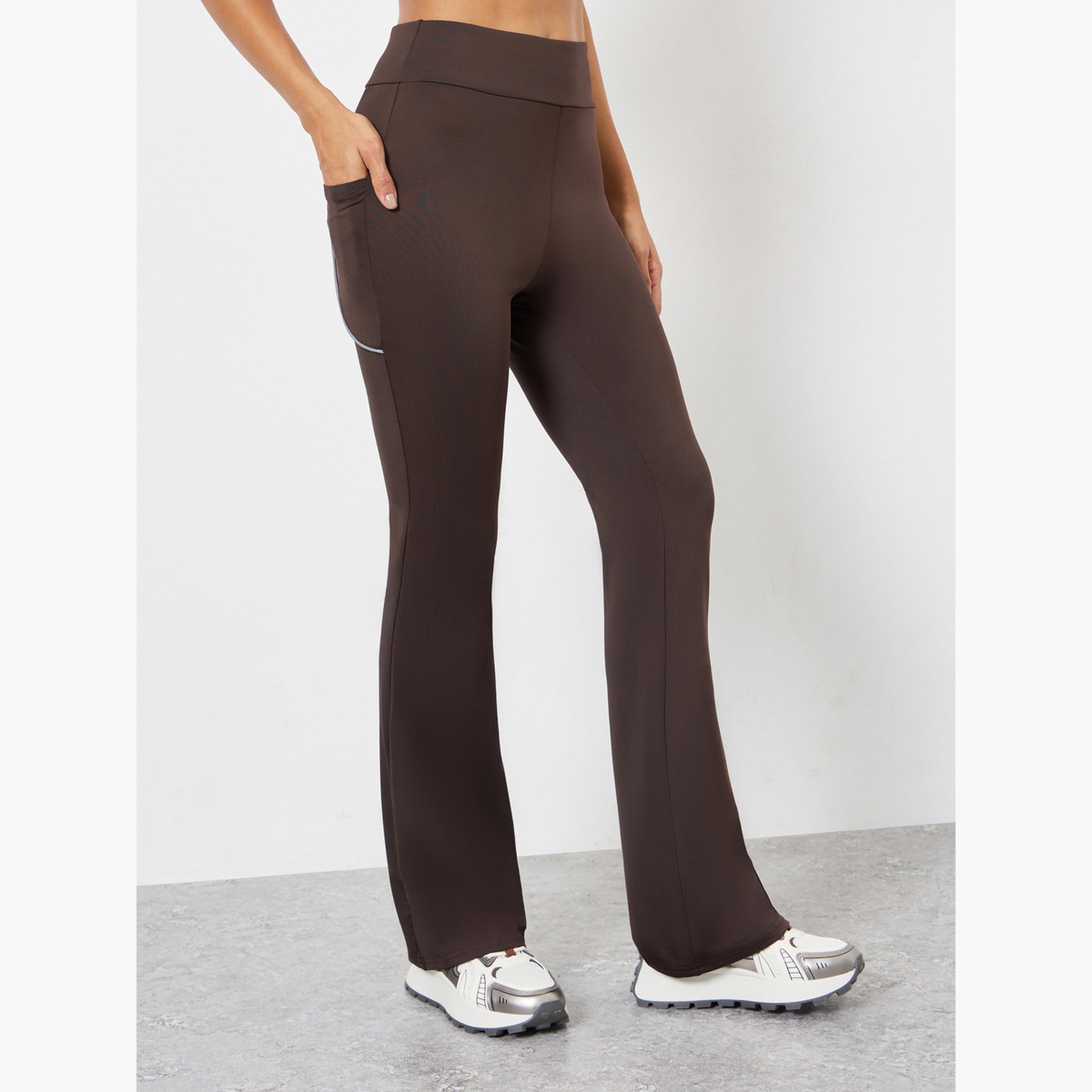 ستايلي - فيزون واسع الساق بجيب وشريط عاكس خلفي-women-clothing-sportswearandactivewear-bottoms-leggings-image-1