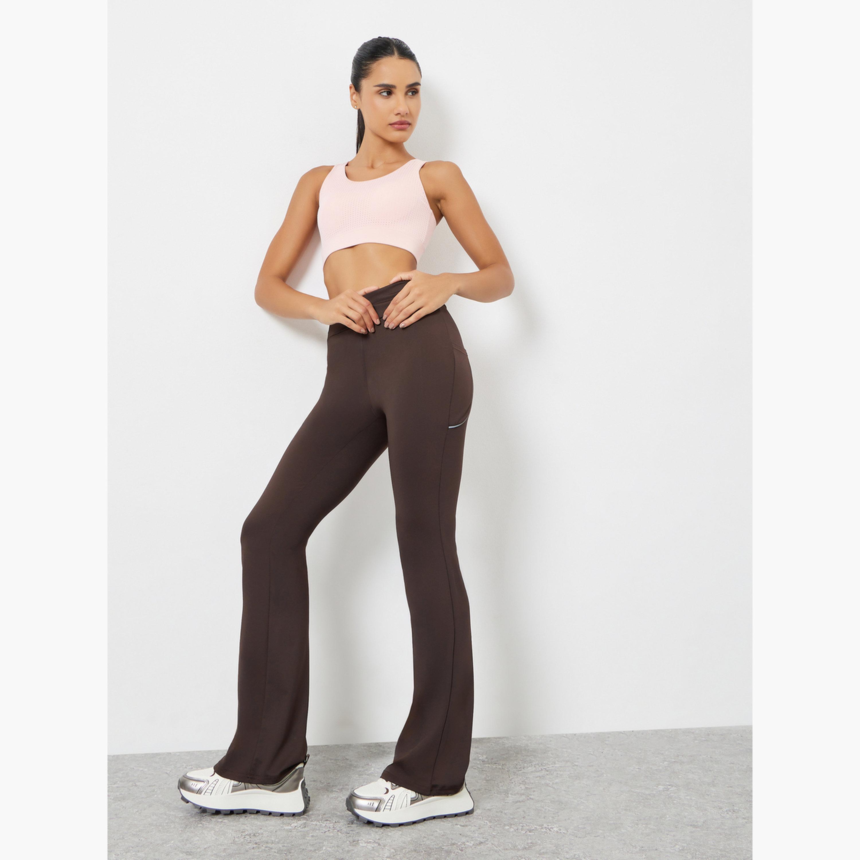 ستايلي - فيزون واسع الساق بجيب وشريط عاكس خلفي-women-clothing-sportswearandactivewear-bottoms-leggings-image-2