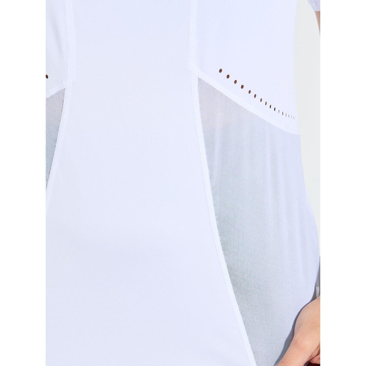 Styli Active Laser Cut & Stitch Detail Curved Hem Short Sleeve Top-women-clothing-sportswearandactivewear-tshirtsandvests-image-3