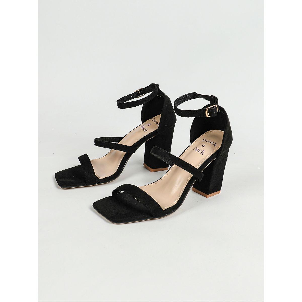 Sneak-a-Peek X Styli Solid Ankle Strap Block Heel Sandals-women-shoes-sandals-heeled-image-7