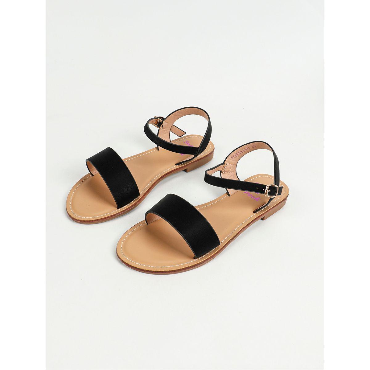 Sneak-a-Peek X Styli Single Band Ankle Strap Flat Sandals-women-shoes-sandals-flats-image-8