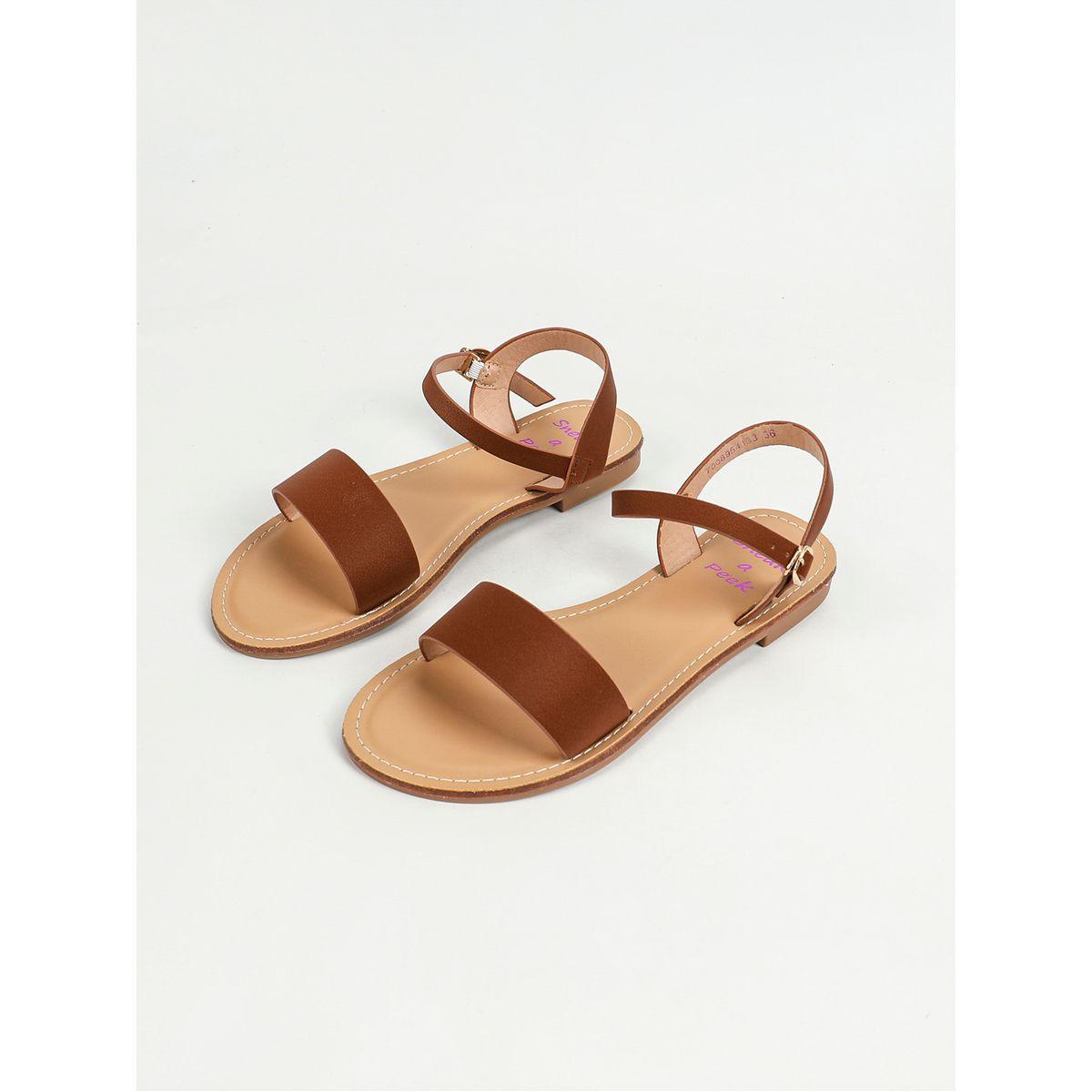 Sneak-a-Peek X Styli Single Band Ankle Strap Flat Sandals-women-shoes-sandals-flats-image-10