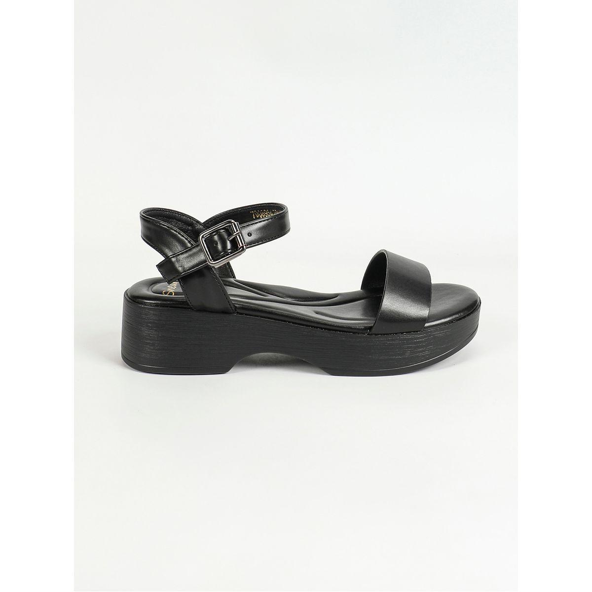 Sneak-a-Peek X Styli Single Band Ankle Strap Flatform Sandals-women-shoes-sandals-flats-image-5