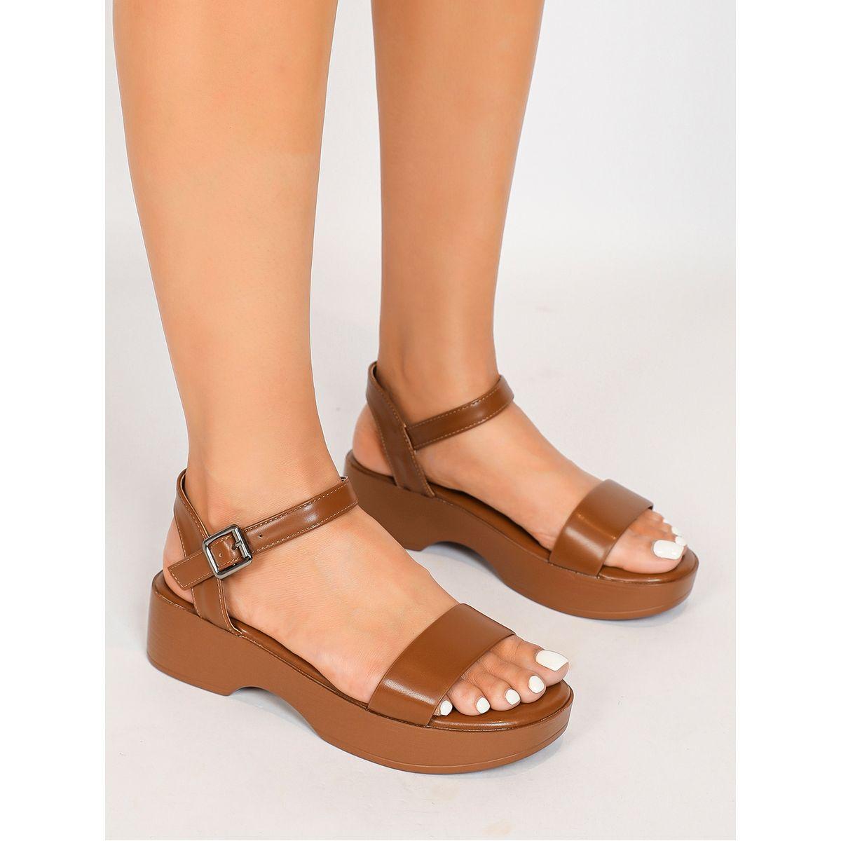 Sneak-a-Peek X Styli Single Band Ankle Strap Flatform Sandals-women-shoes-sandals-flats-image-2