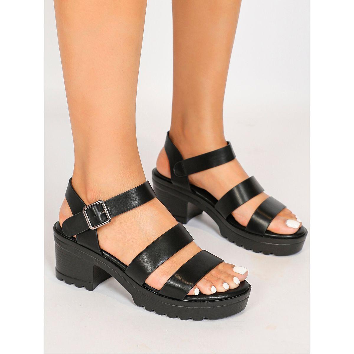 Sneak-a-Peek X Styli Solid Ankle Strap Block Heel Sandals-women-shoes-sandals-heeled-image-1