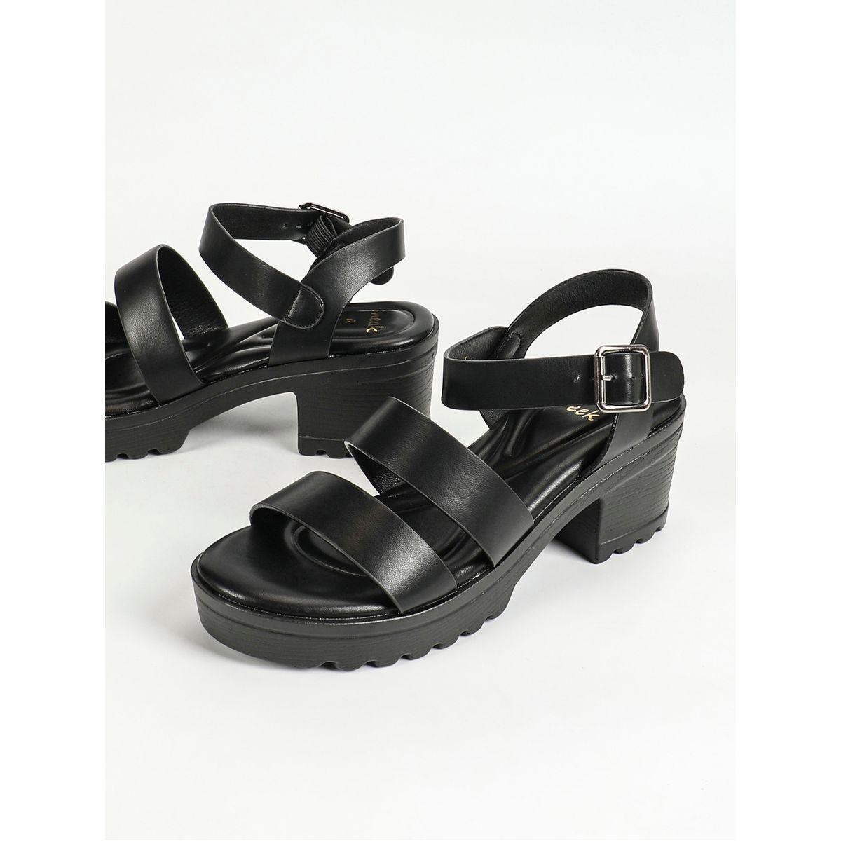 Sneak-a-Peek X Styli Solid Ankle Strap Block Heel Sandals-women-shoes-sandals-heeled-image-5