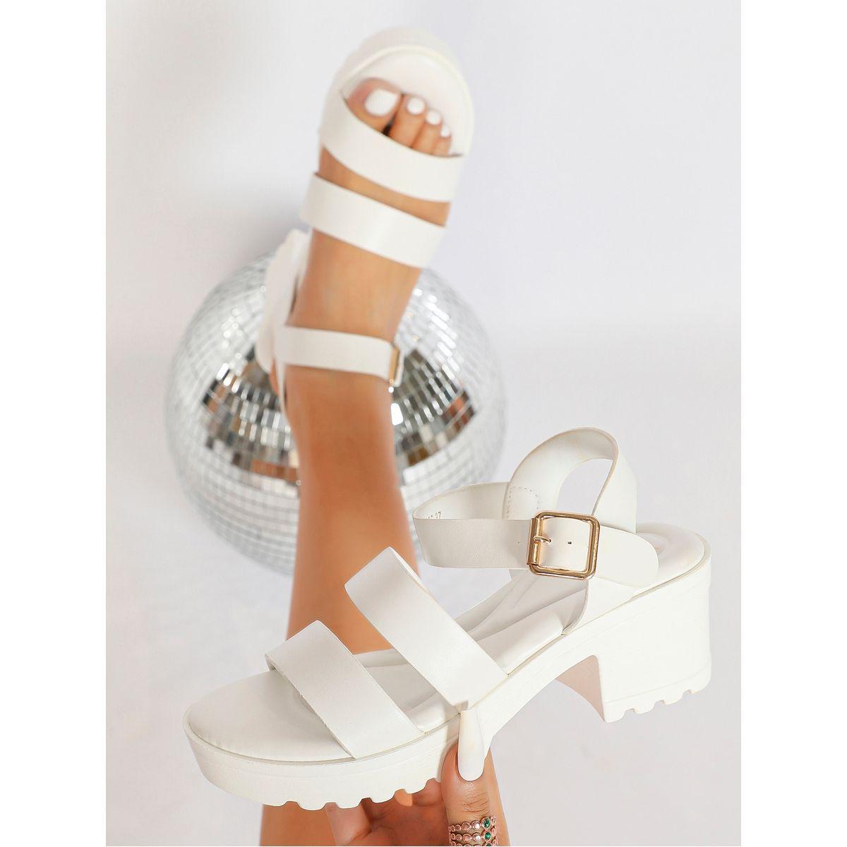 صندل سادة بكعب سميك وسير كاحل سنِيك-أ-بِيك × ستايلي-women-shoes-heels-image-1