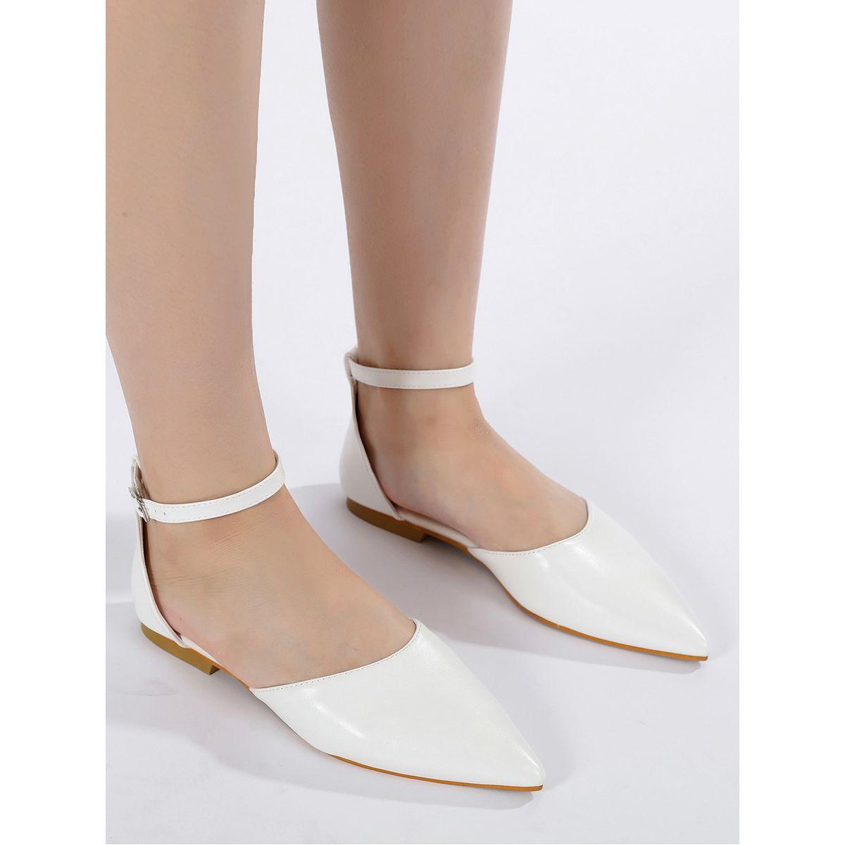 Sneak-a-Peek X Styli Solid Ankle Strap Pointed Toe Shoes-women-shoes-heels-image-1