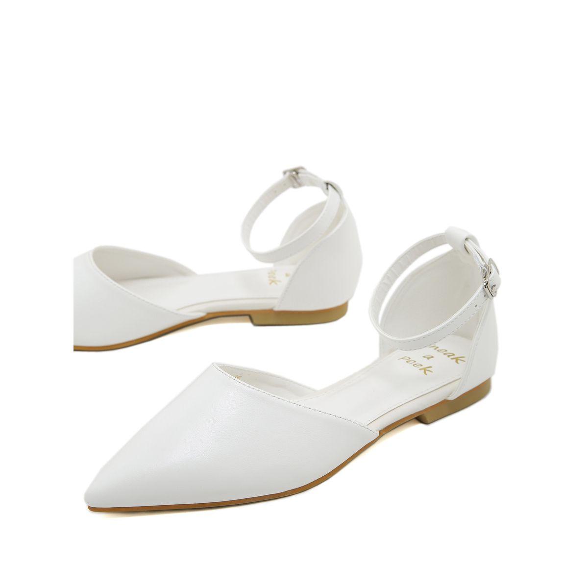 Sneak-a-Peek X Styli Solid Ankle Strap Pointed Toe Shoes-women-shoes-heels-image-4