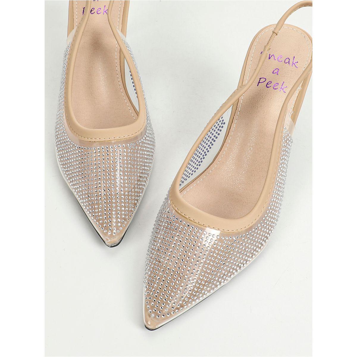 Sneak-a-Peek X Styli Embellished Pointed Toe Slingback Pumps-women-shoes-heels-image-6