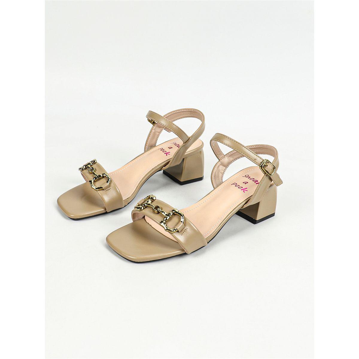 صندل بسير كاحل مع حلية معدنية سنِيك-أ-بِيك × ستايلي-women-shoes-heels-image-7
