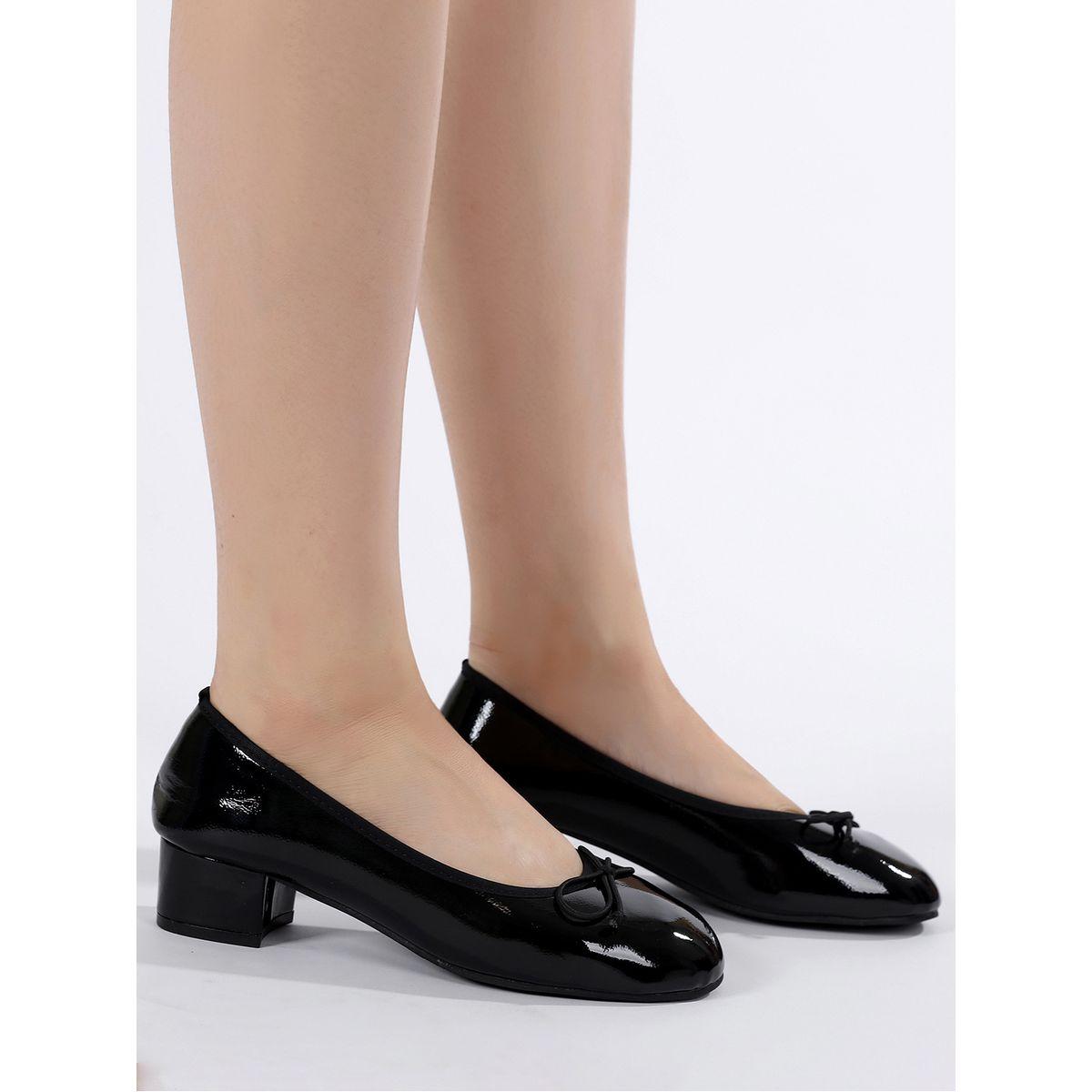 Sneak-a-Peek X Styli Patent Round Toe Block Heel Shoes-women-shoes-loafersandmoccasins-image-1