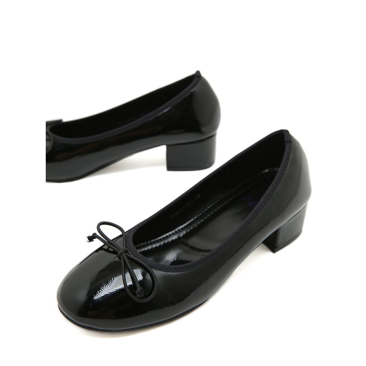 Sneak-a-Peek X Styli Patent Round Toe Block Heel Shoes-women-shoes-loafersandmoccasins-image-4