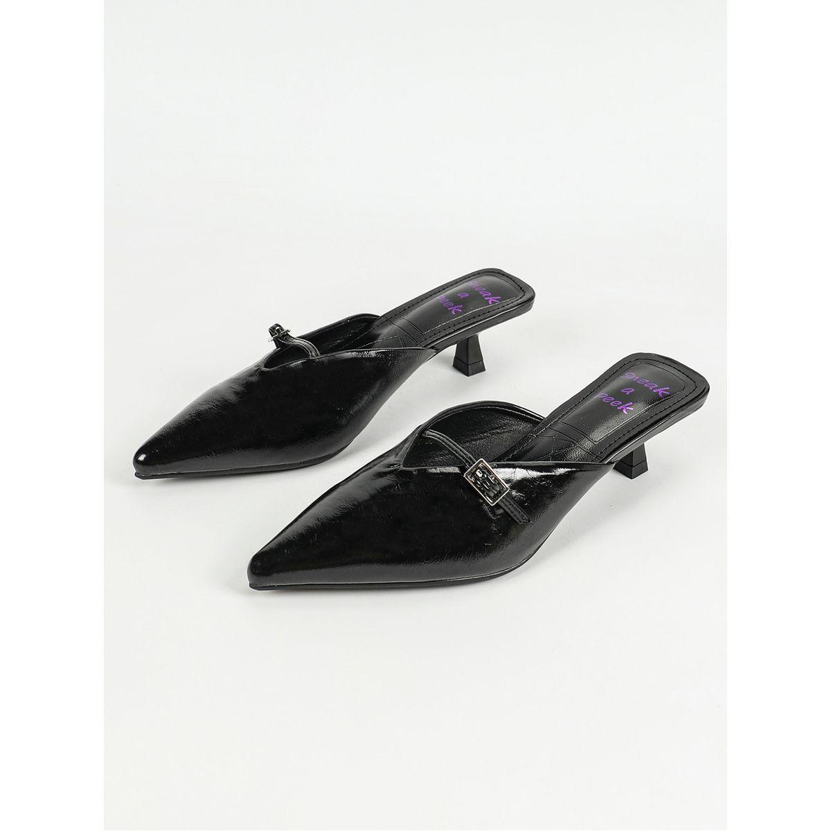 Sneak-a-Peek X Styli Pointed Toe Kitten Heel Mules-women-shoes-heels-image-6