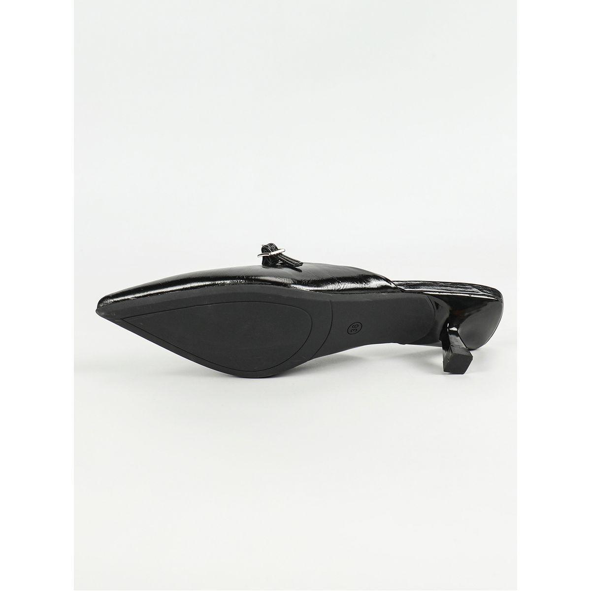Shop Sneak-a-Peek X Styli Pointed Toe Kitten Heel Mules