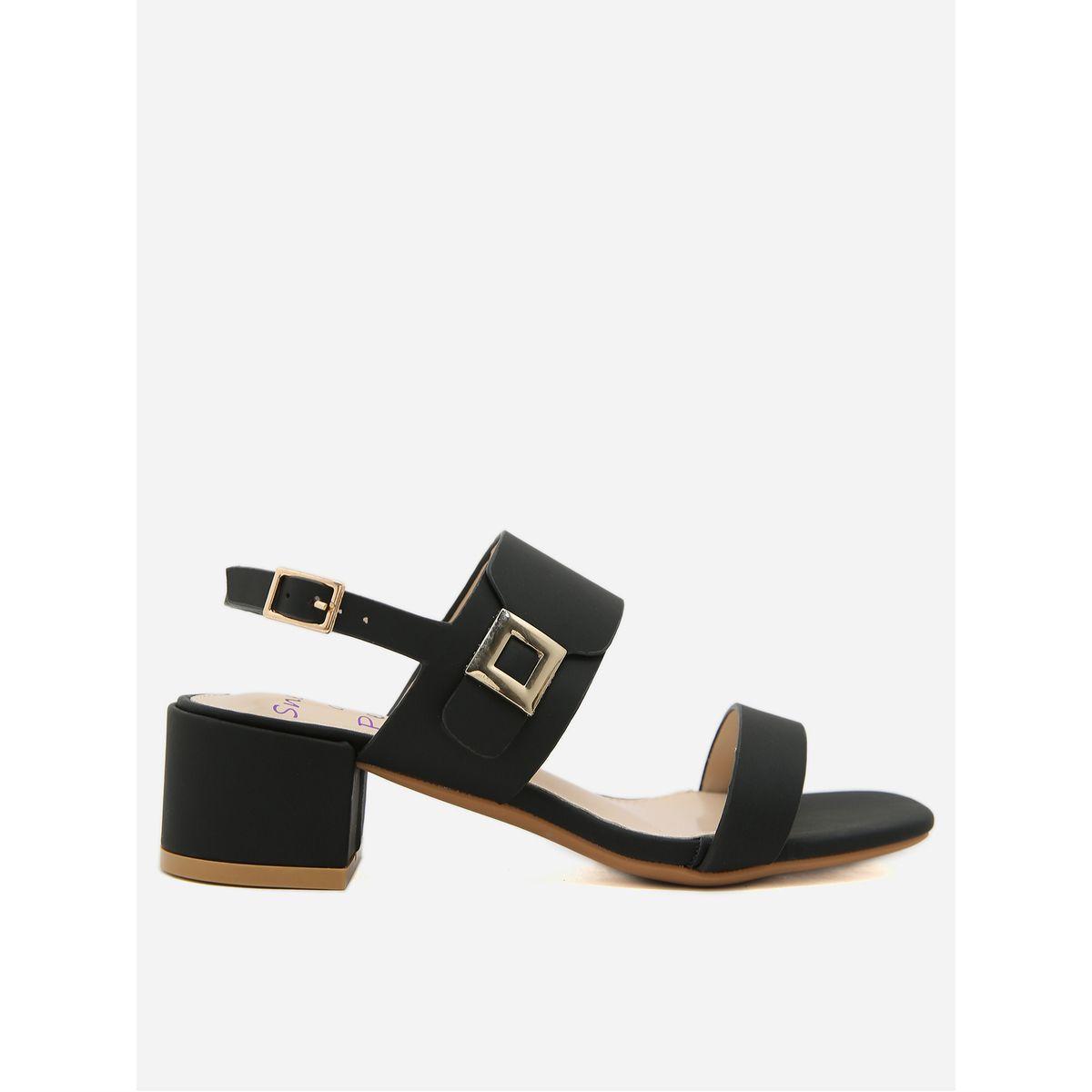 صندل سادة بكعب سميك وإبزيم سنِيك-أ-بِيك × ستايلي-women-shoes-heels-image-5