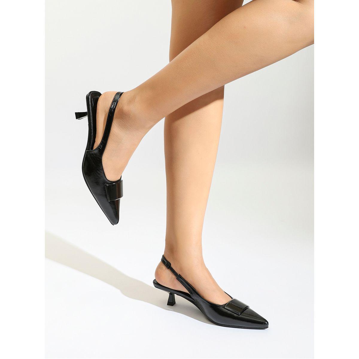 Sneak-a-Peek X Styli Pointed Toe Slingback Kitten Heel Pumps-women-shoes-heels-image-2