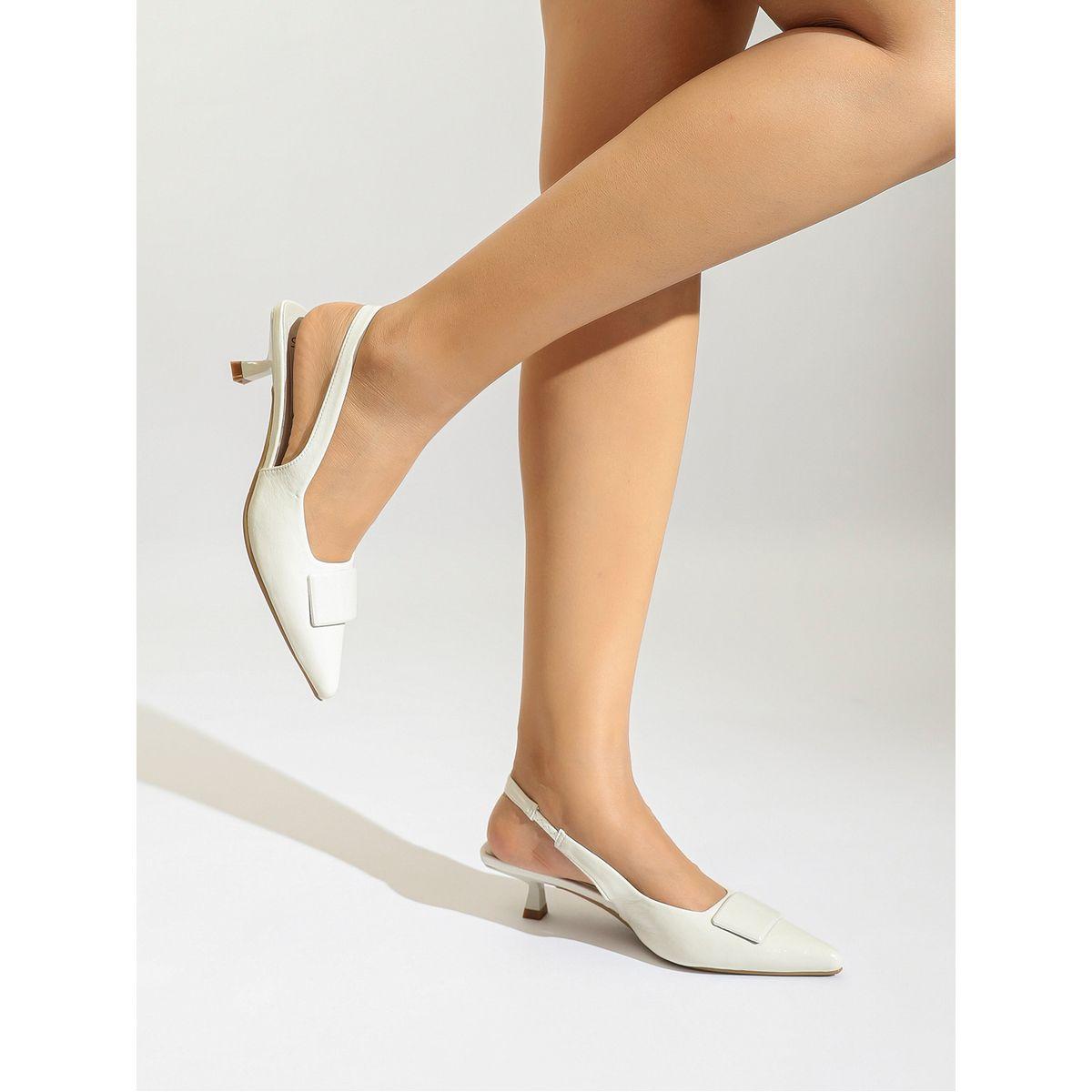 Sneak-a-Peek X Styli Pointed Toe Slingback Kitten Heel Pumps-women-shoes-heels-image-2