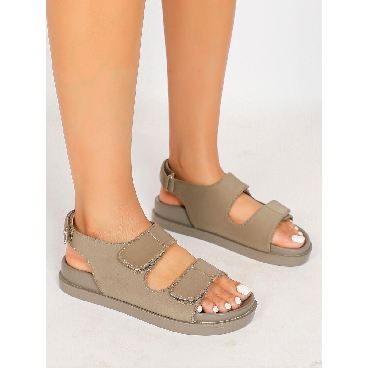 Sneak-a-Peek X Styli Double Velcro Strap Open Toe Sandals-women-shoes-sandals-flats-image-3