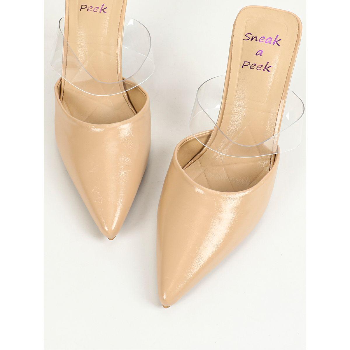 Sneak-a-Peek X Styli Pointed Toe Kitten Heel Mules-women-shoes-heels-image-7