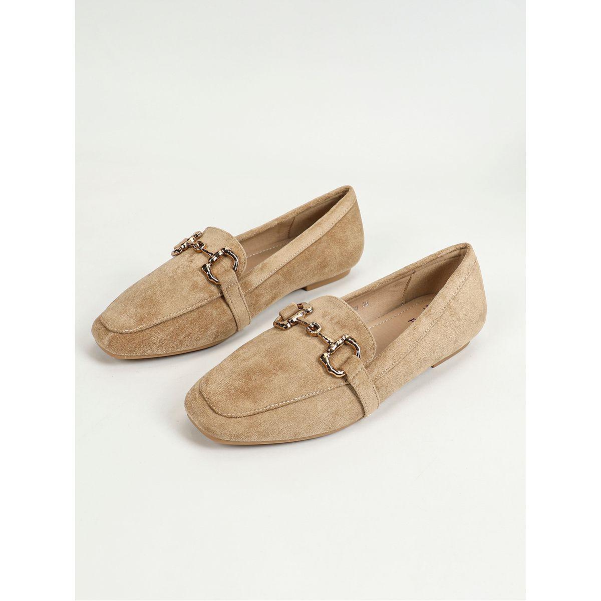 Sneak-a-Peek X Styli Metal Chain Accent Suede Look Mules-women-shoes-loafersandmoccasins-image-7