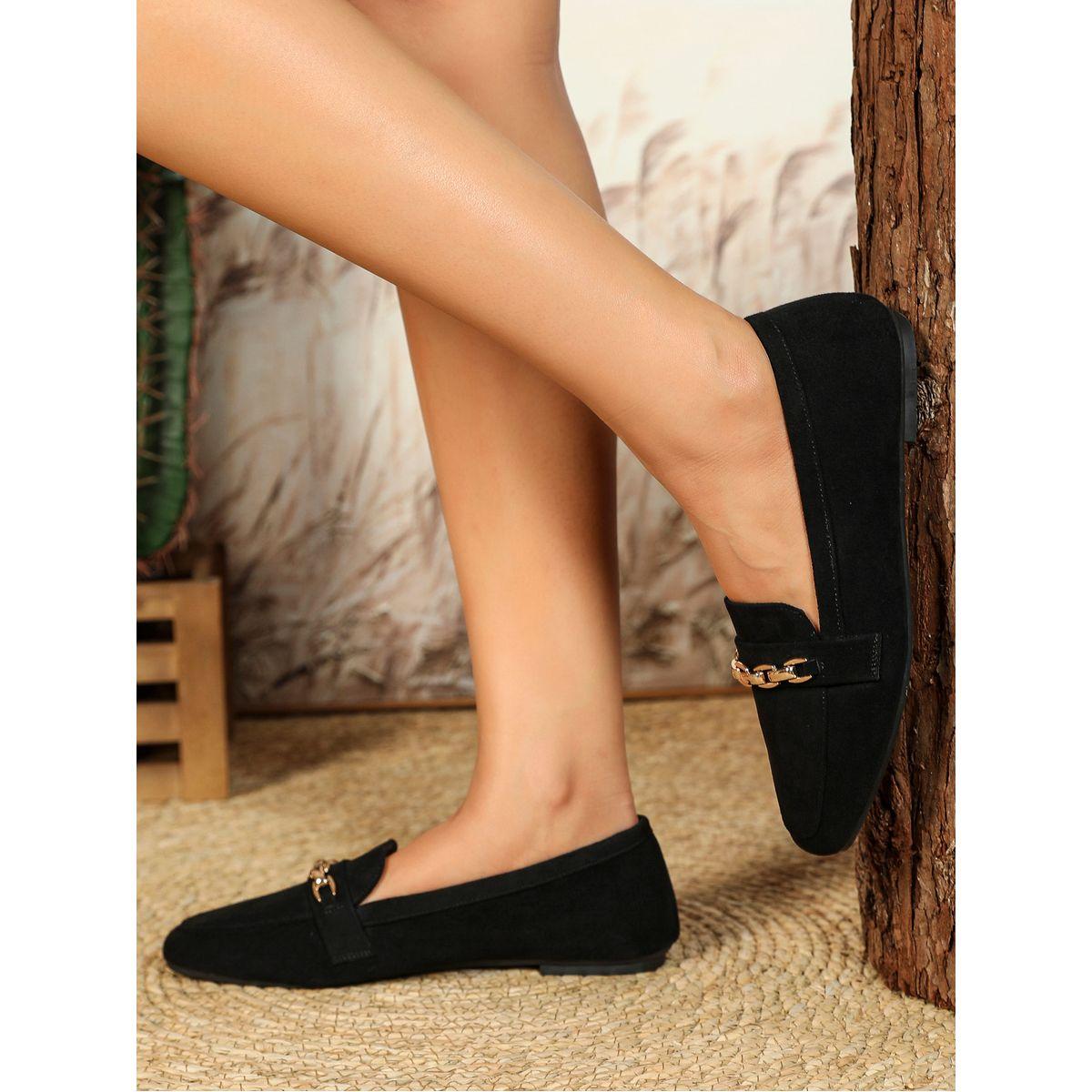 حذاء ميولز مزين بحلية معدنية سنِيك-أ-بِيك × ستايلي-women-shoes-flats-loafers-image-4