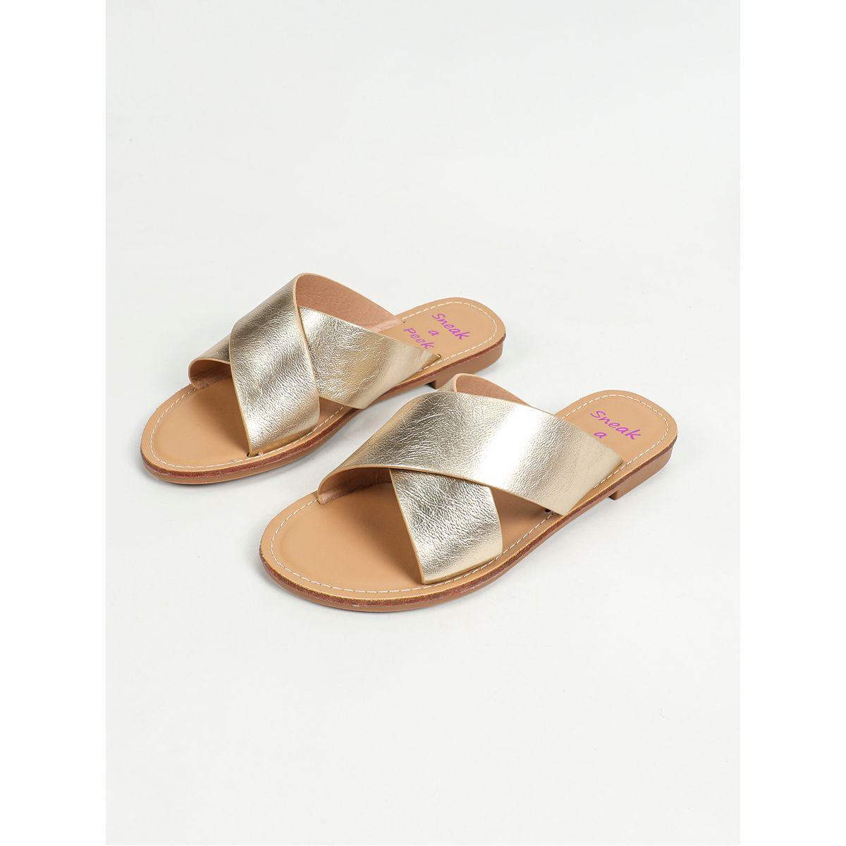صندل فلات بسيور كروس سنِيك-أ-بِيك × ستايلي-women-shoes-sandals-flats-image-7