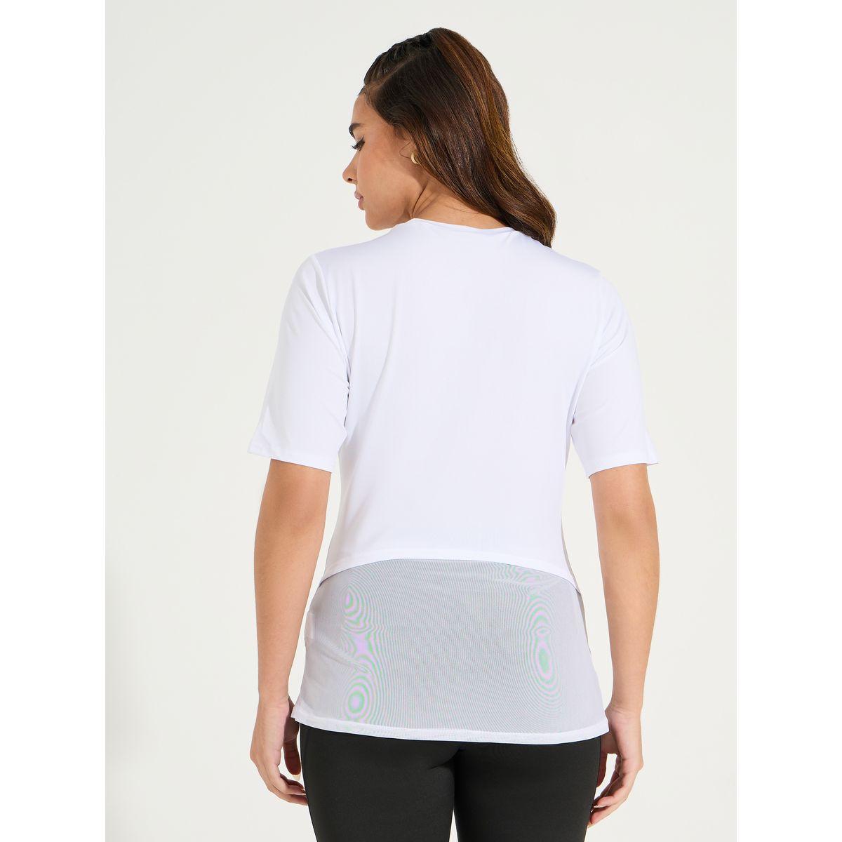 Styli Active Solid Mesh Hem Front & Back Short Sleeve Top-men-clothing-sportswearandactivewear-tshirtsandpolos-image-3