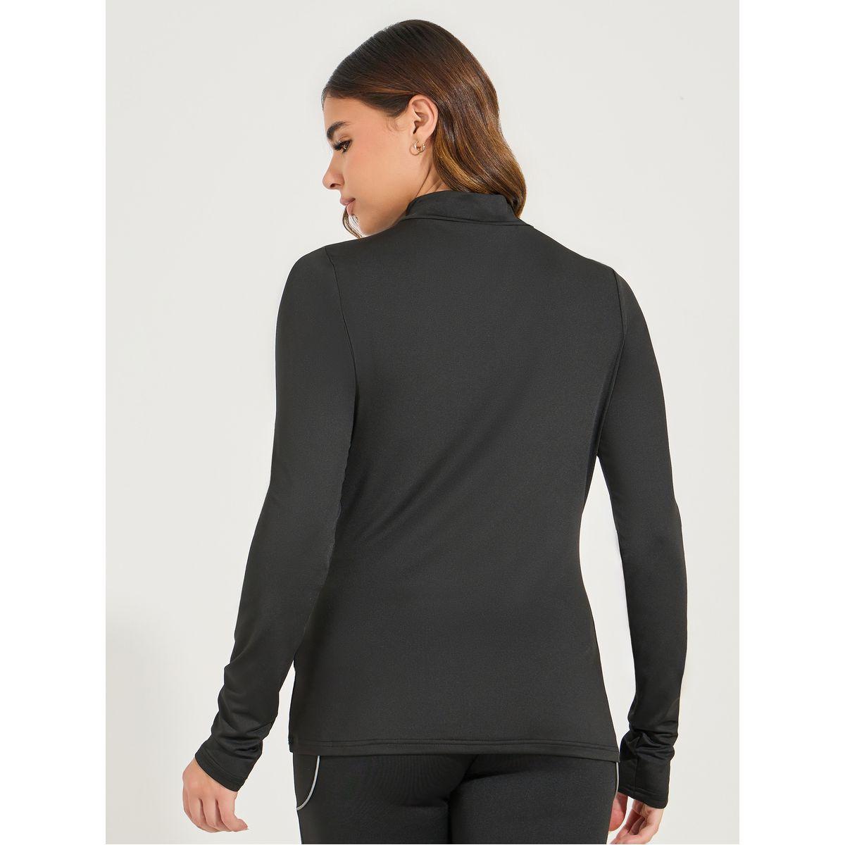 Styli Active Text Detail Half Zip-Up Long Sleeve Top-women-clothing-sportswearandactivewear-tshirtsandvests-image-4