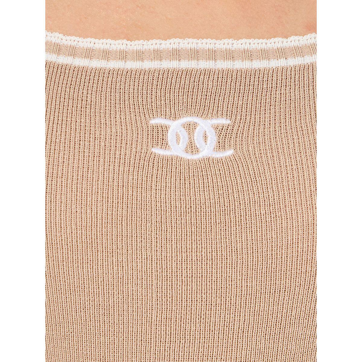 Styli Contrast Binding Square Neck Fitted Knit Tank-women-clothing-tshirts-image-3