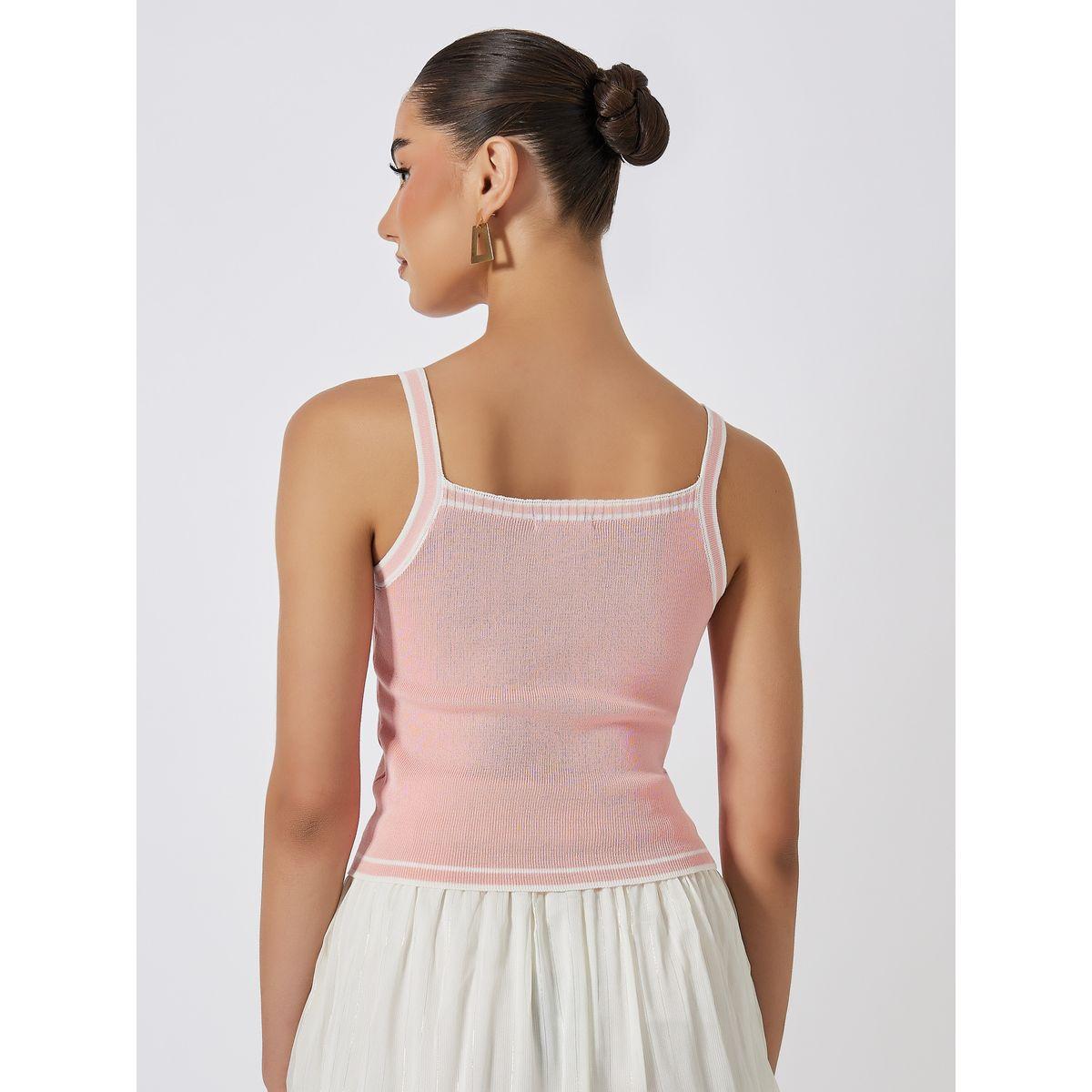 بلوزة محبوكة بلا اكمام مع ياقة واسعة-women-clothing-tshirts-image-4