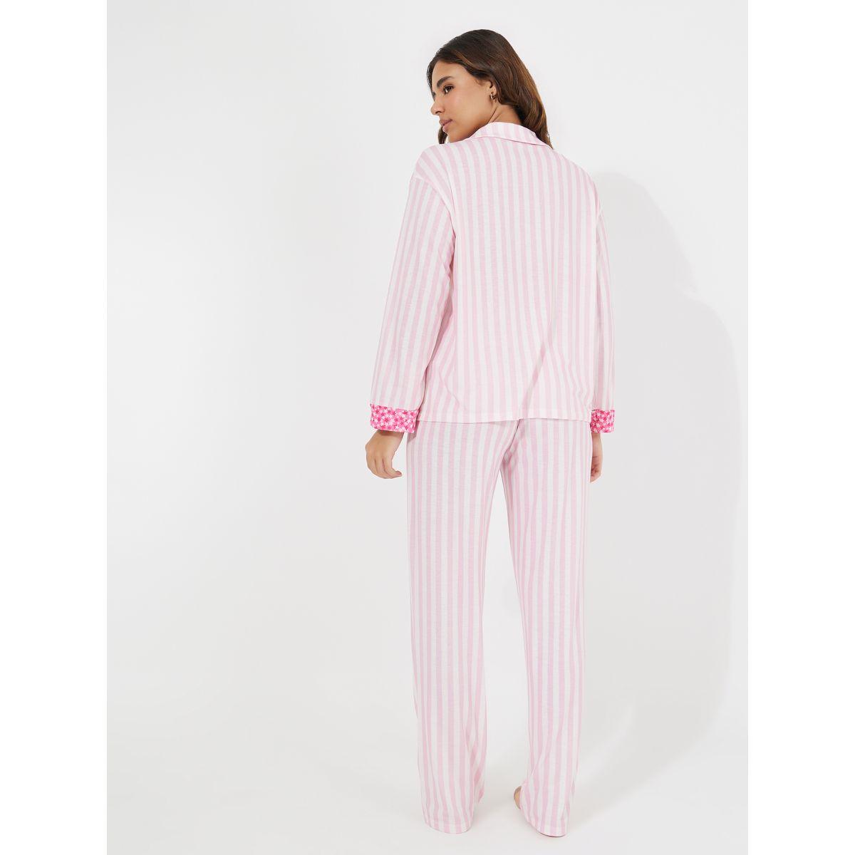 طقم من بنطال بيجاما مع بلوزة باكمام طويلة-women-clothing-nightwear-pyjamas-longsets-image-5