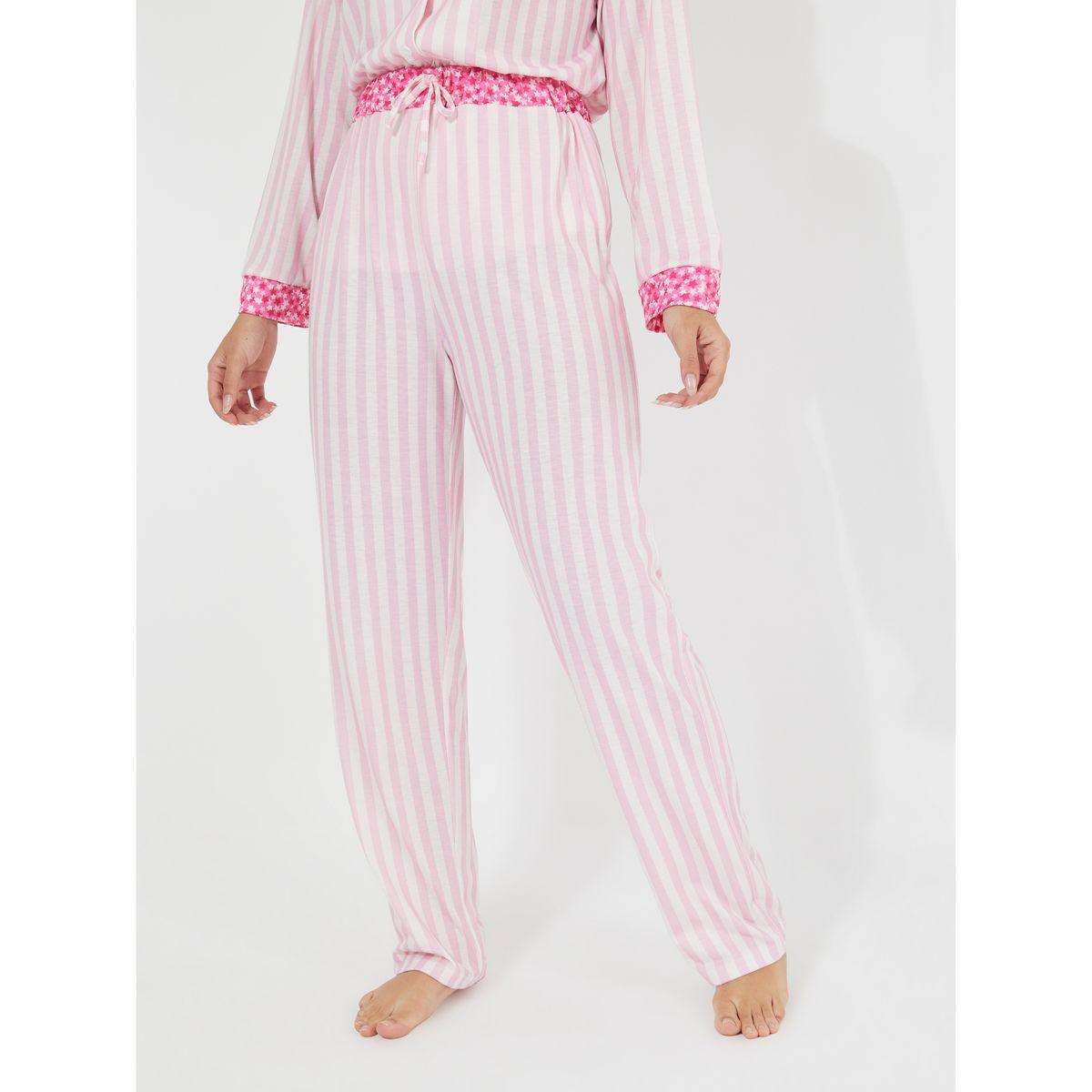طقم من بنطال بيجاما مع بلوزة باكمام طويلة-women-clothing-nightwear-pyjamas-longsets-image-6