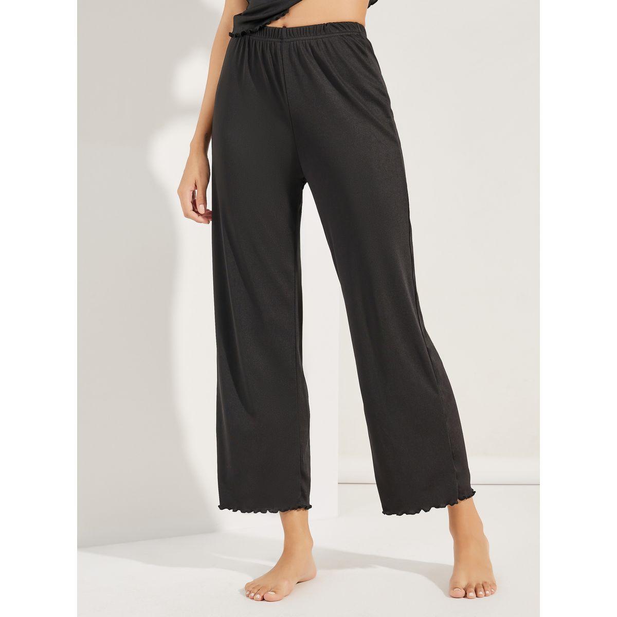 Styli Unwind Lace Detail Top & Crop Pant Pyjama Set-women-clothing-nightwear-pyjamas-longsets-image-5