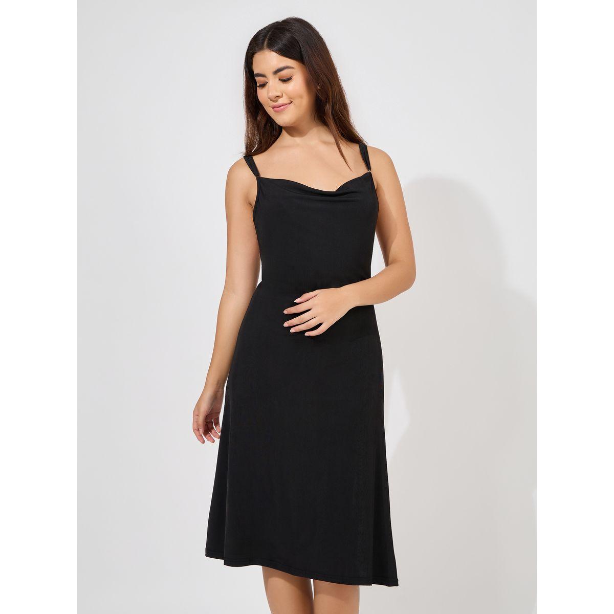 Styli Unwind Butterfly Back Detail Rib Slip Dress-women-clothing-nightwear-nighties-image-2