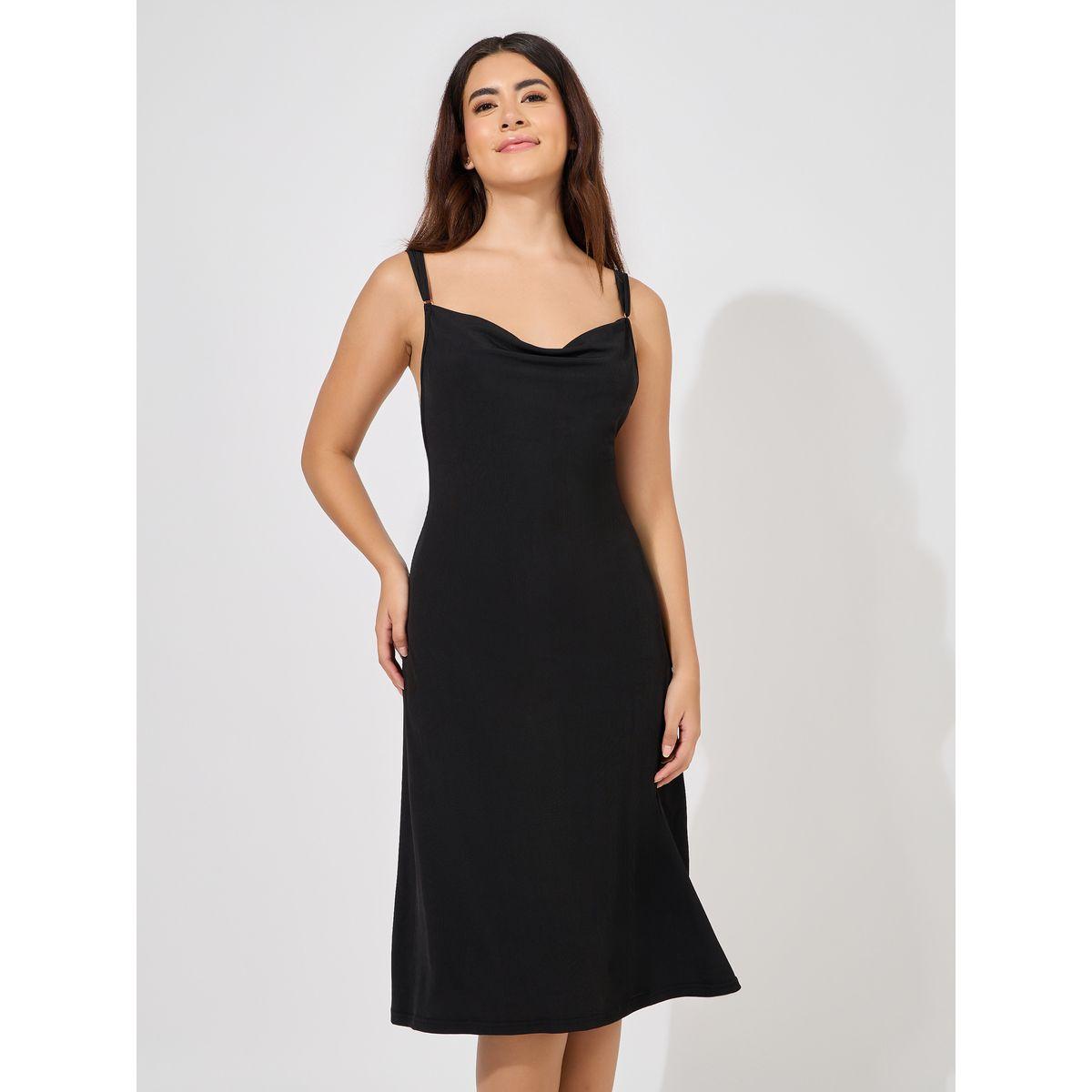 Styli Unwind Butterfly Back Detail Rib Slip Dress-women-clothing-nightwear-nighties-image-3