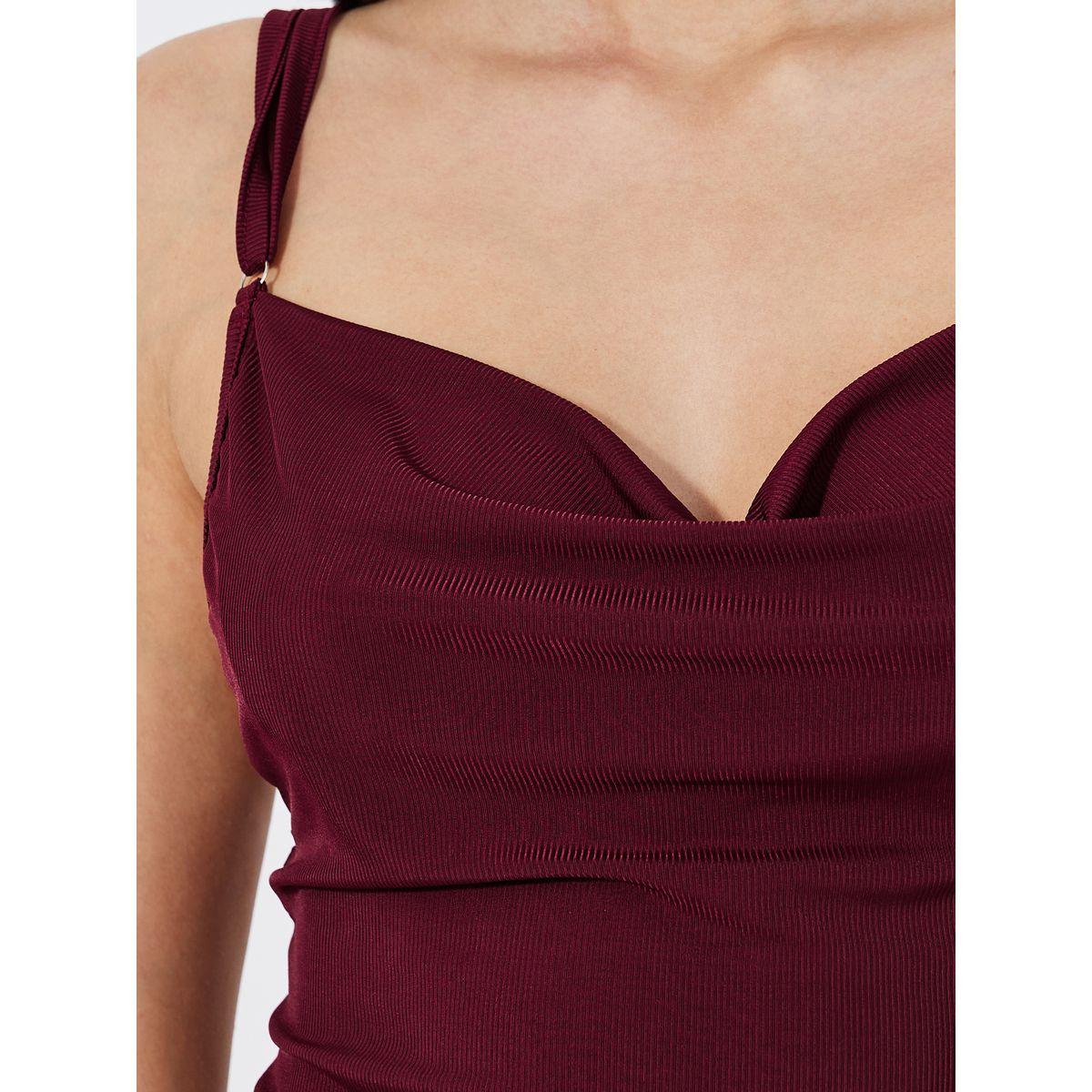 Styli Unwind Lace Butterfly Back Detail Ribbed Slip Dress-women-clothing-nightwear-nighties-image-3