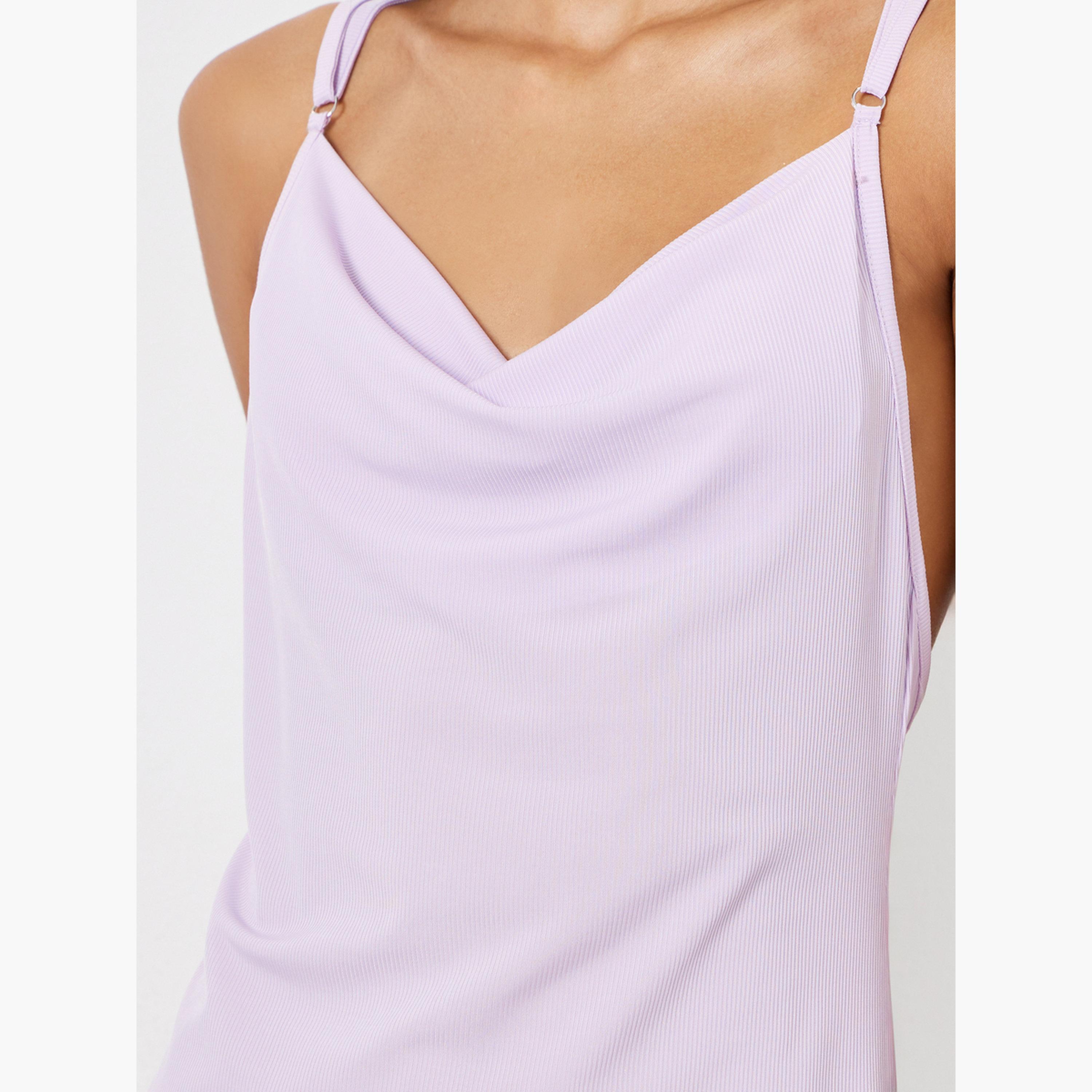 فستان سليب مضلع بتفاصيل دانتيل من الخلف-women-clothing-nightwear-nighties-image-4