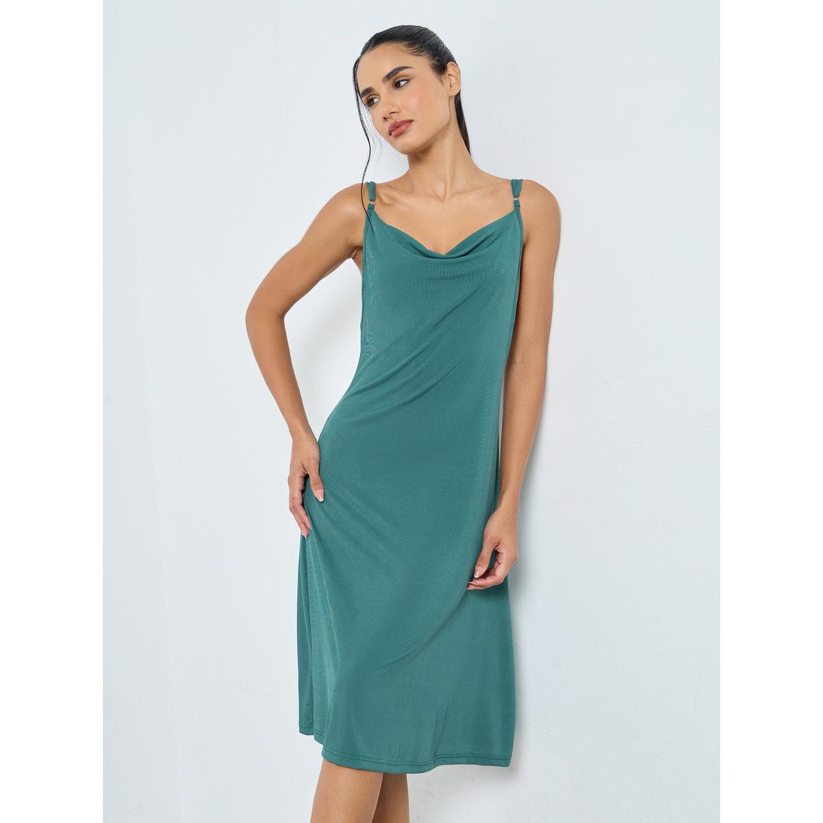 قميص نوم مضلع مزين بفراشة دانتيل-women-clothing-nightwear-nighties-image-3