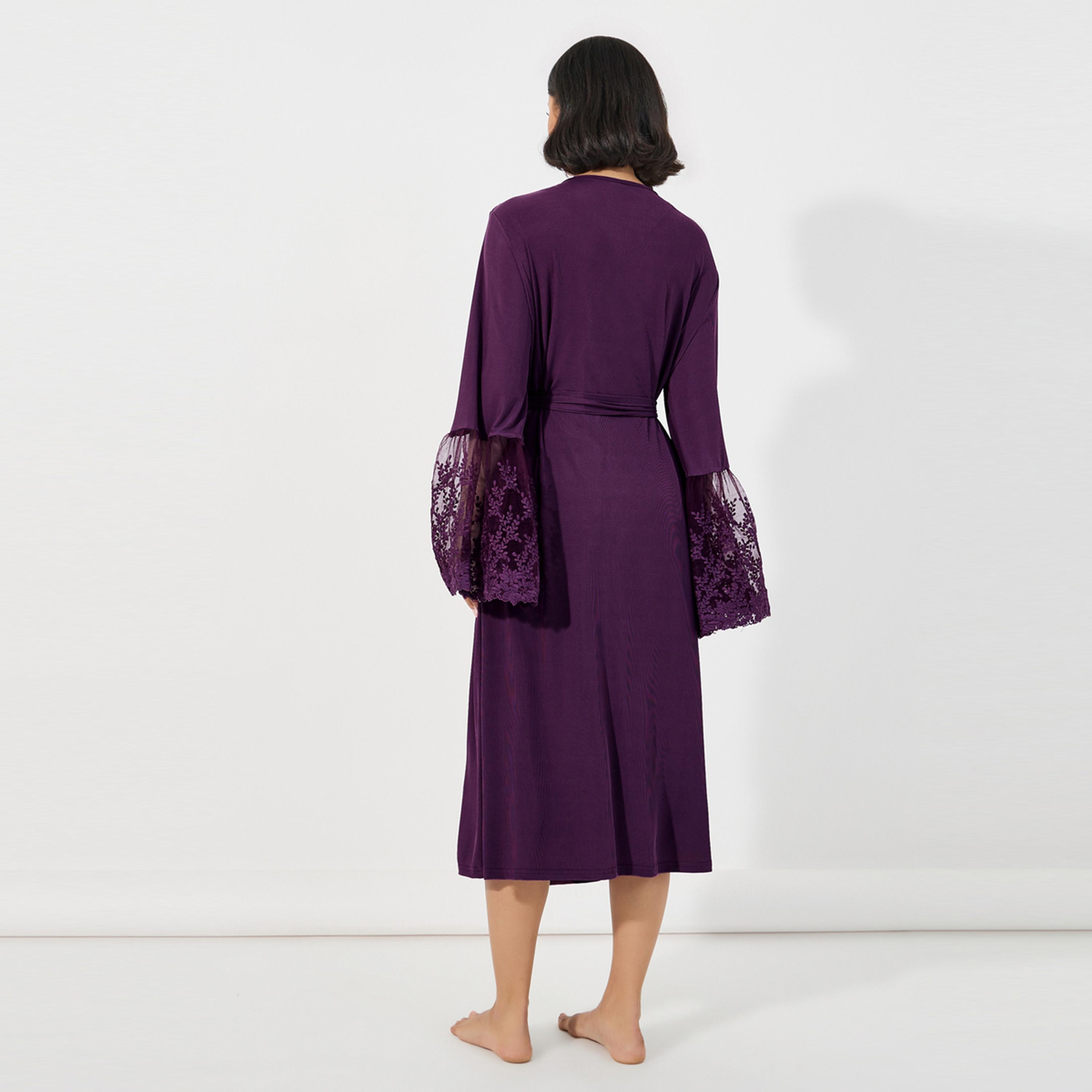 Styli Unwind Lace Insert Long Sleeves Robe-women-clothing-nightwear-robes-image-5