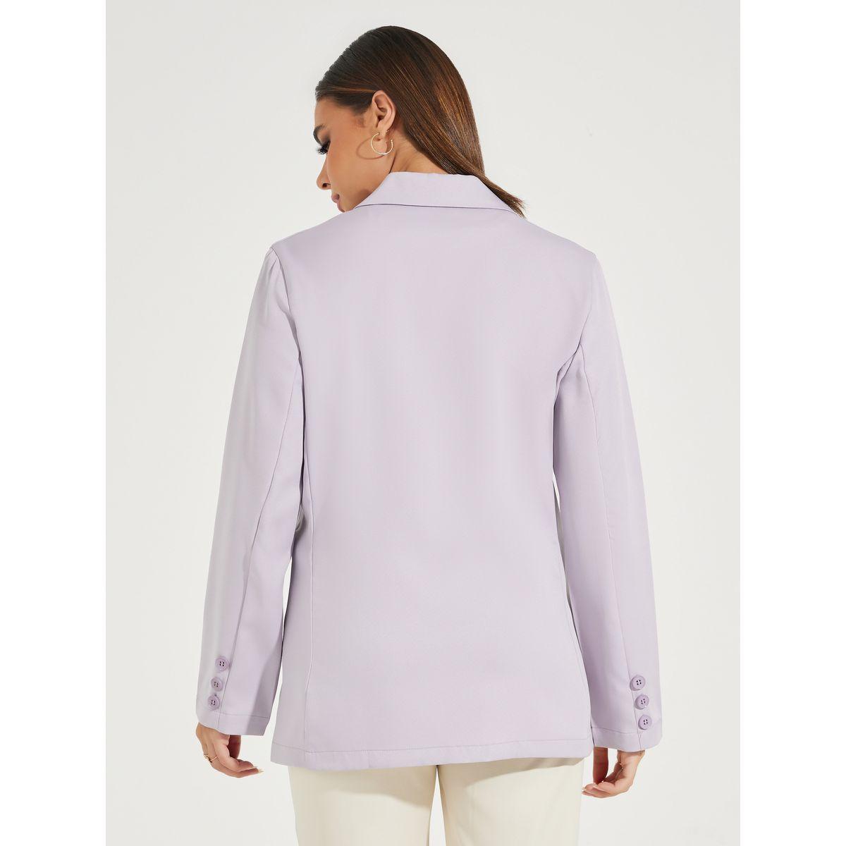 Styli Regular Fit Longline Double Breasted Blazer-women-clothing-coatsandjackets-blazers-image-5