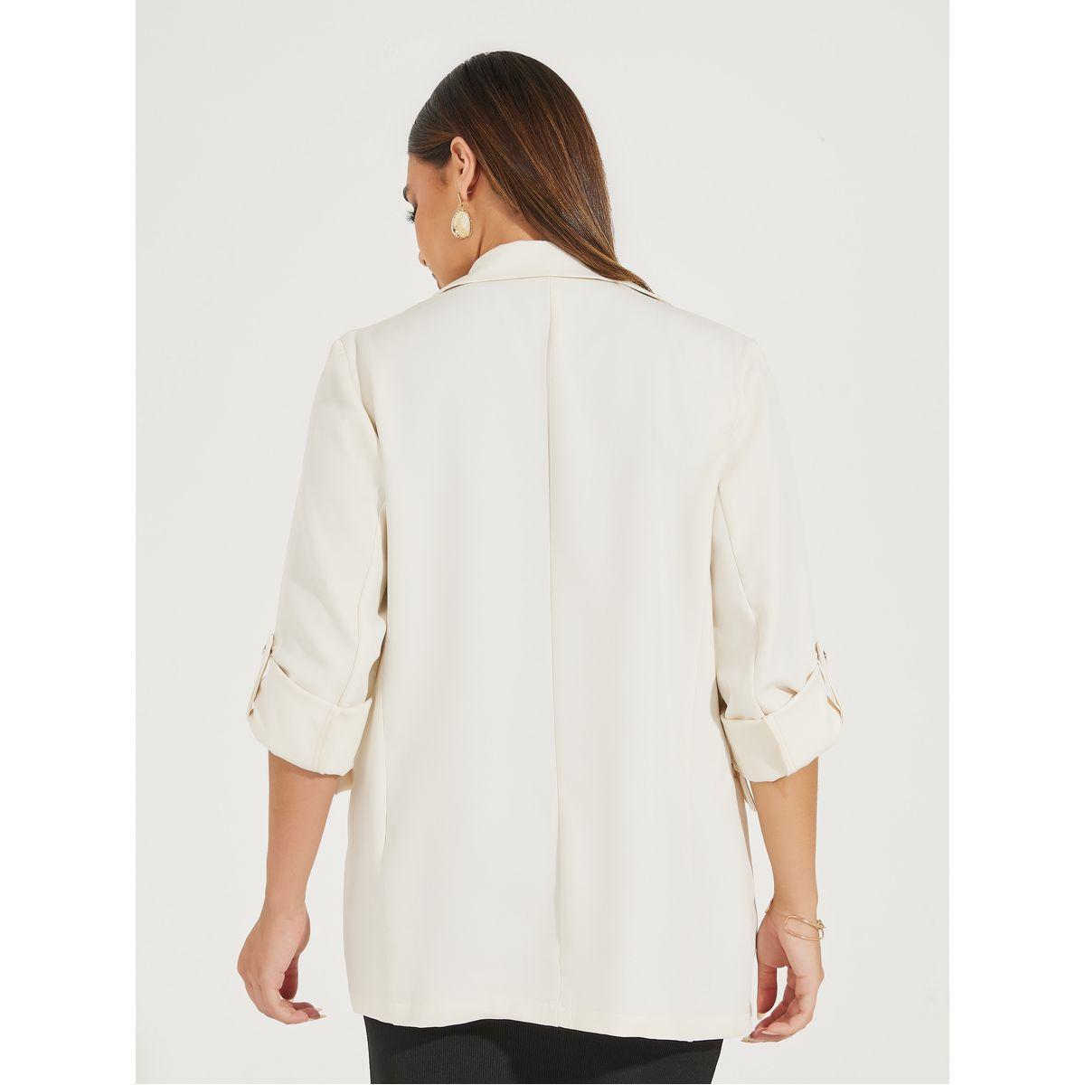 Styli Regular Fit Longline Blazer with Roll-Up Sleeves-women-clothing-coatsandjackets-blazers-image-5