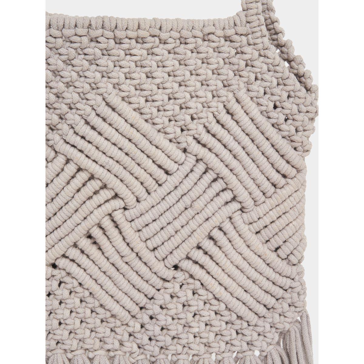 Styli Weave Pattern Crochet Shoulder Bag-women-bagsandwallets-handbags-image-5