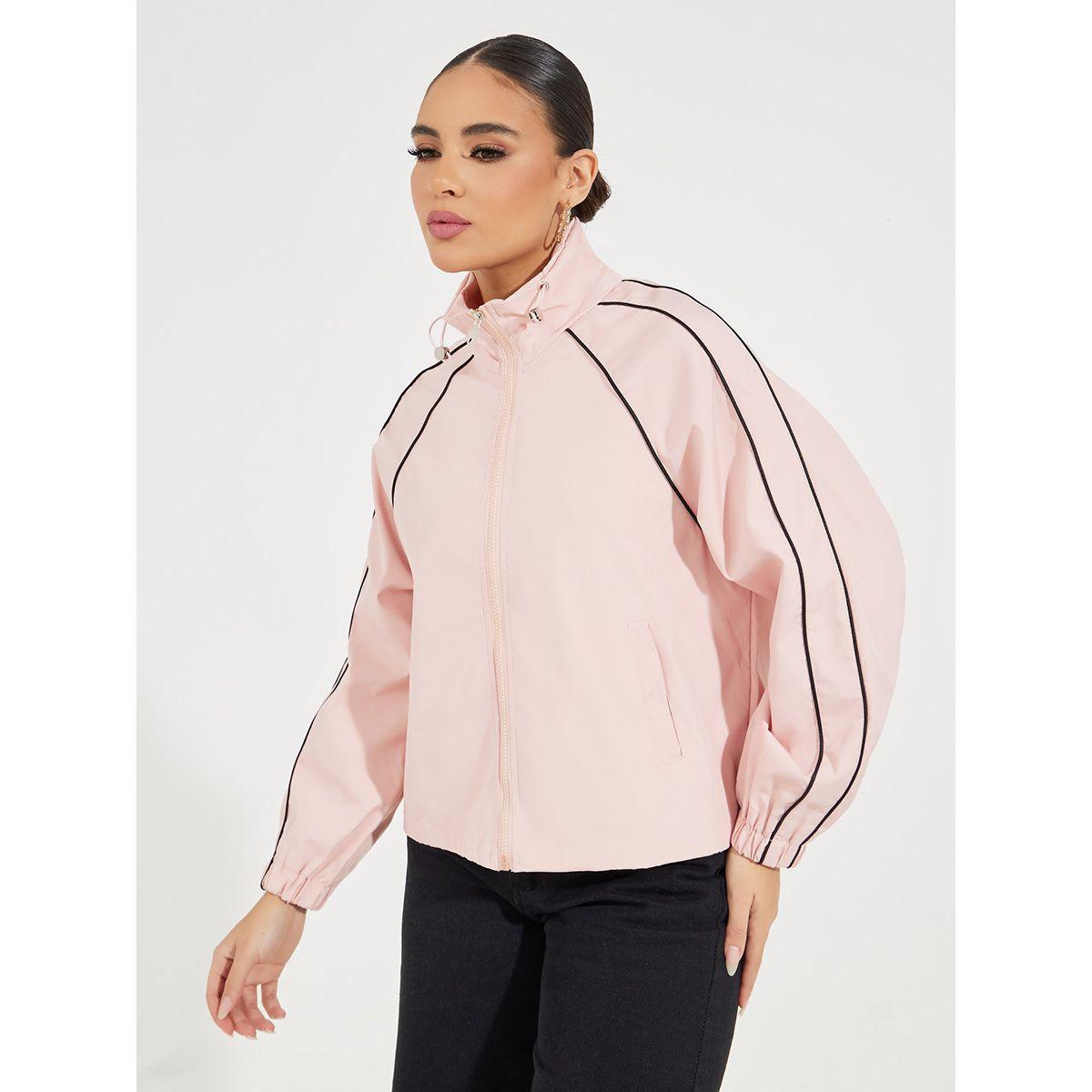 جاكيت بومبر فضفاض بتفاصيل حزوز مُتباينة-women-winterwear-coatsandjackets-jackets-image-3