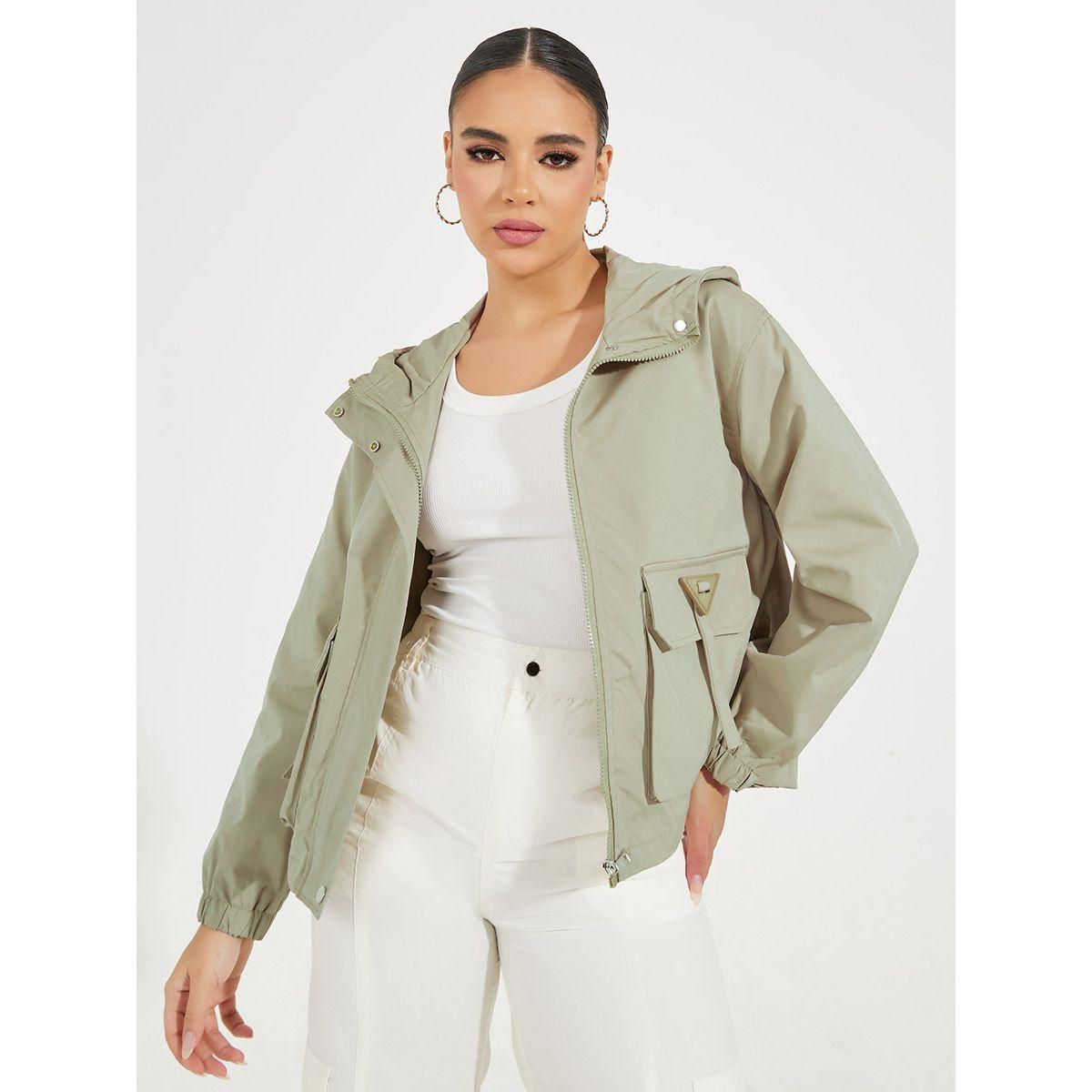 جاكيت بومبر بقصة عادية مع جيوب-women-winterwear-coatsandjackets-jackets-image-1