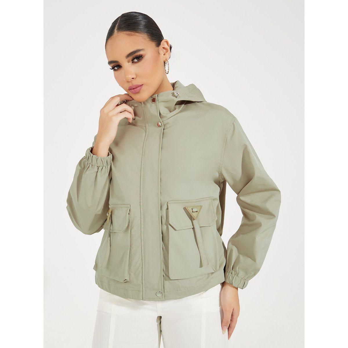 Styli Regular Length Pocket Detail Utility Bomber Jacket-women-winterwear-coatsandjackets-jackets-image-3