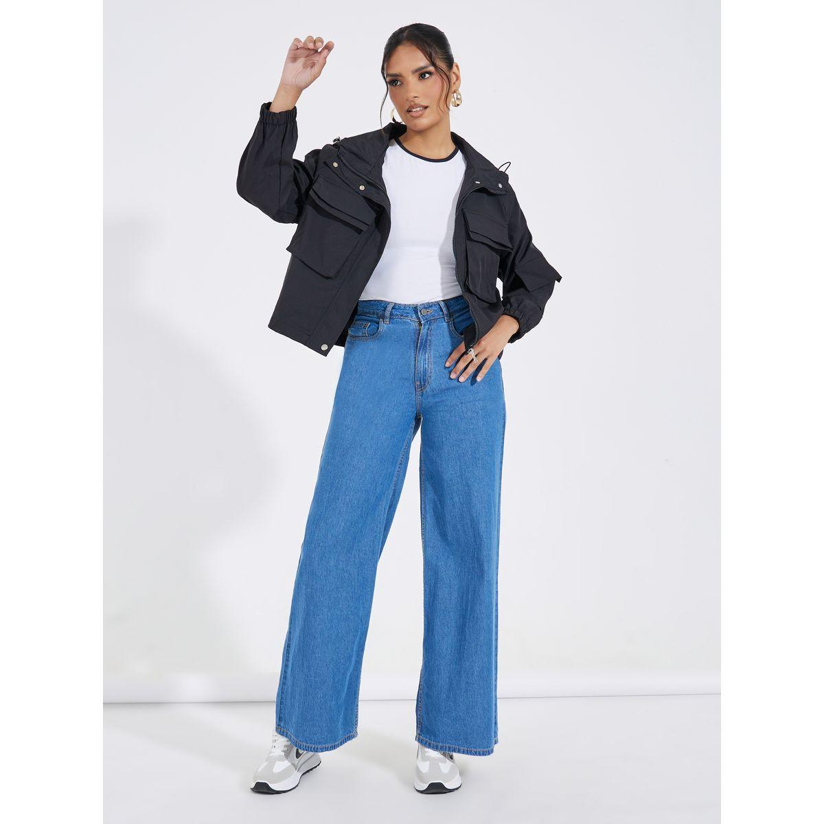 Styli Boxy Fit Short Length Utility Jacket-women-winterwear-coatsandjackets-jackets-image-2