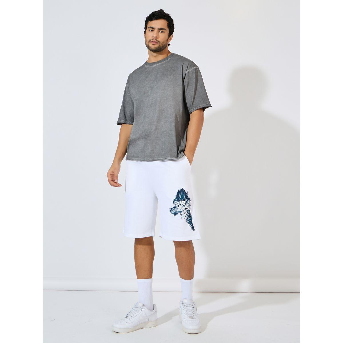 Styli Anime Dragon Ball Z Character Graphic Oversized Shorts-men-clothing-bottoms-shorts-image-2