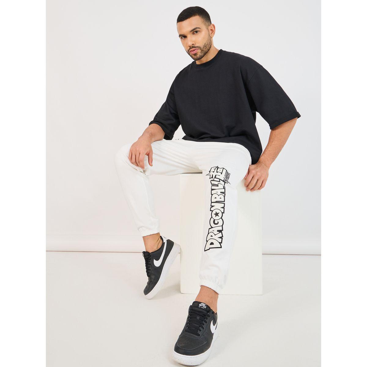 Styli Dragon Ball Super Graphic Character Oversized Joggers-men-clothing-bottoms-joggers-image-1