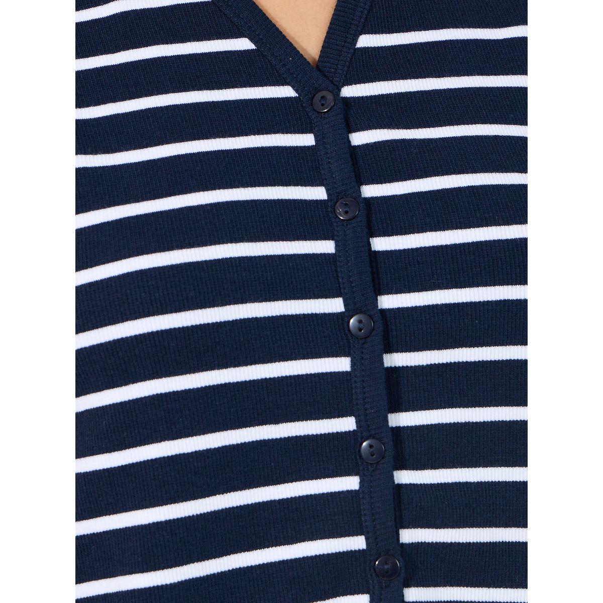 Styli Striped Regular Fit Sleeveless Rib Vest-women-clothing-shirtsandblouses-blouses-image-3